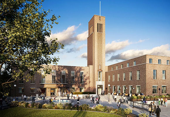 Hornsey Town Hall, London – Drylining Package for 40 Apartments