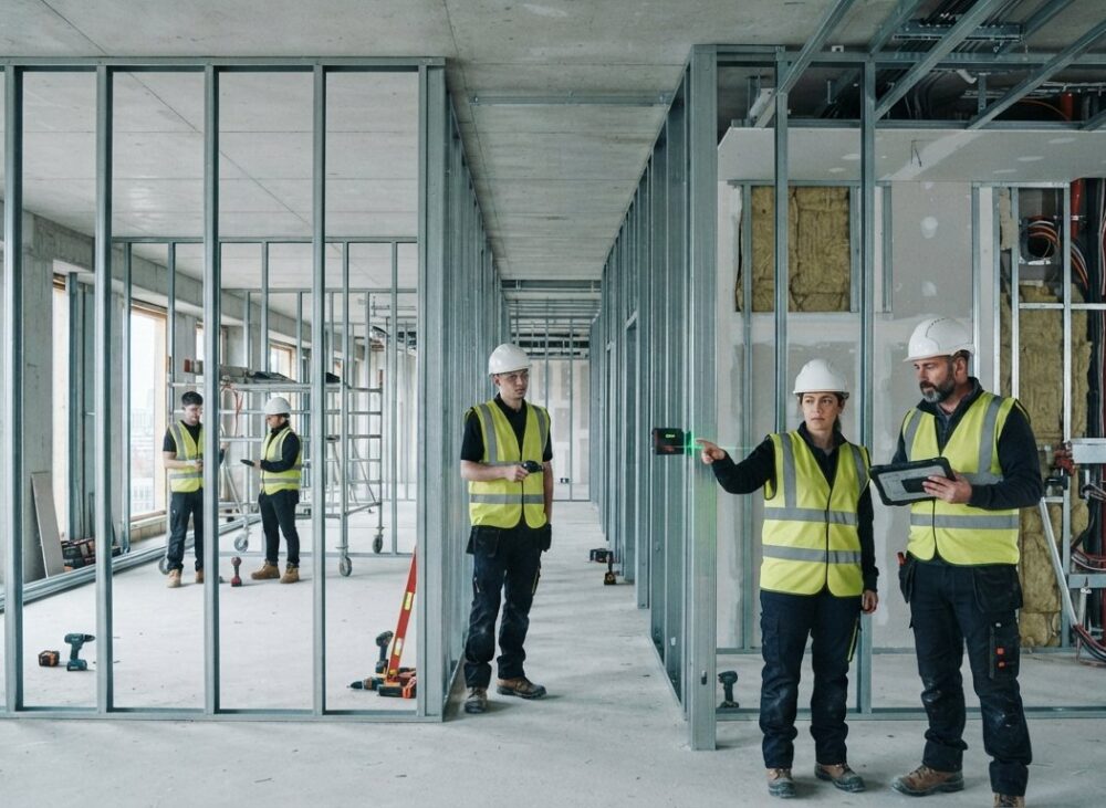 Commercial Drylining: Technical Specifications, Systems, and Site Installation Standards